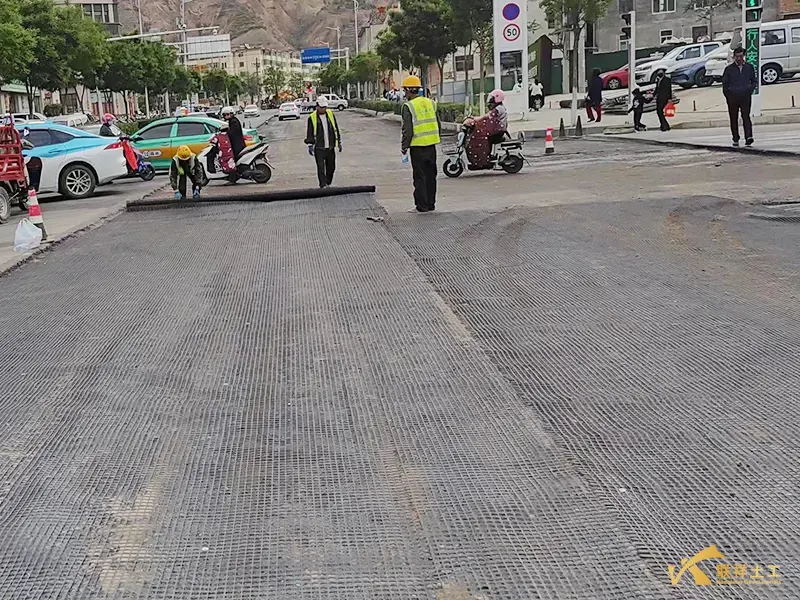Geogrid Laying