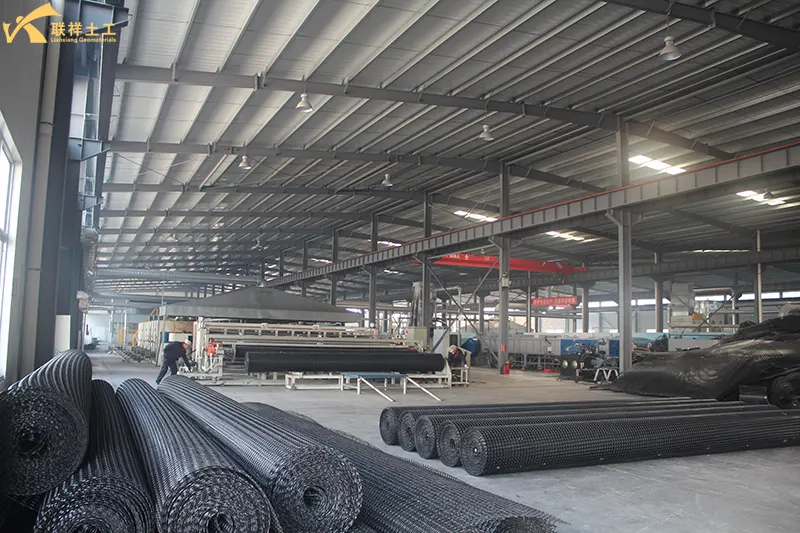 Biaxial Plastic Geogrid Production In The Workshop Biaxial Plastic Geogrid Production In The Workshop
