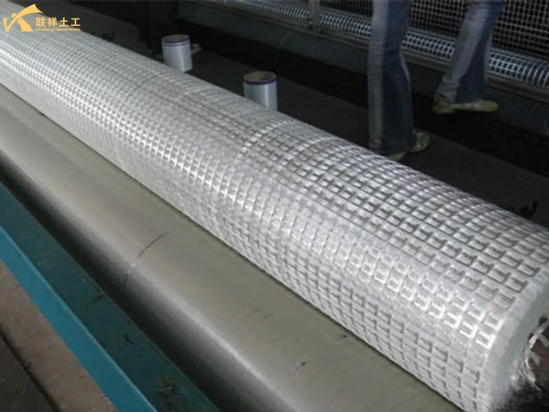 In the Production of Fiberglass Geogrids