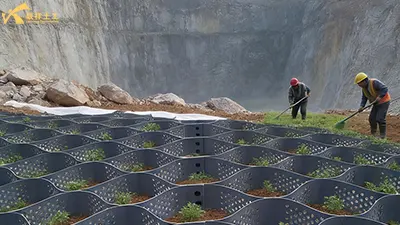 Specific applications of high-density polyethylene geocells in mine remediation Specific applications of high-density polyethylene geocells in mine remediation