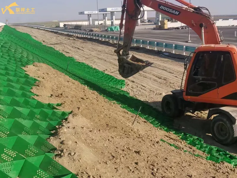 Geocell Highway Slope Protection Construction