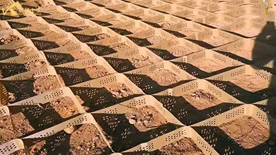 Eight Basic Steps of Standardized Anchoring Construction of Geocells Eight Basic Steps of Standardized Anchoring Construction of Geocells